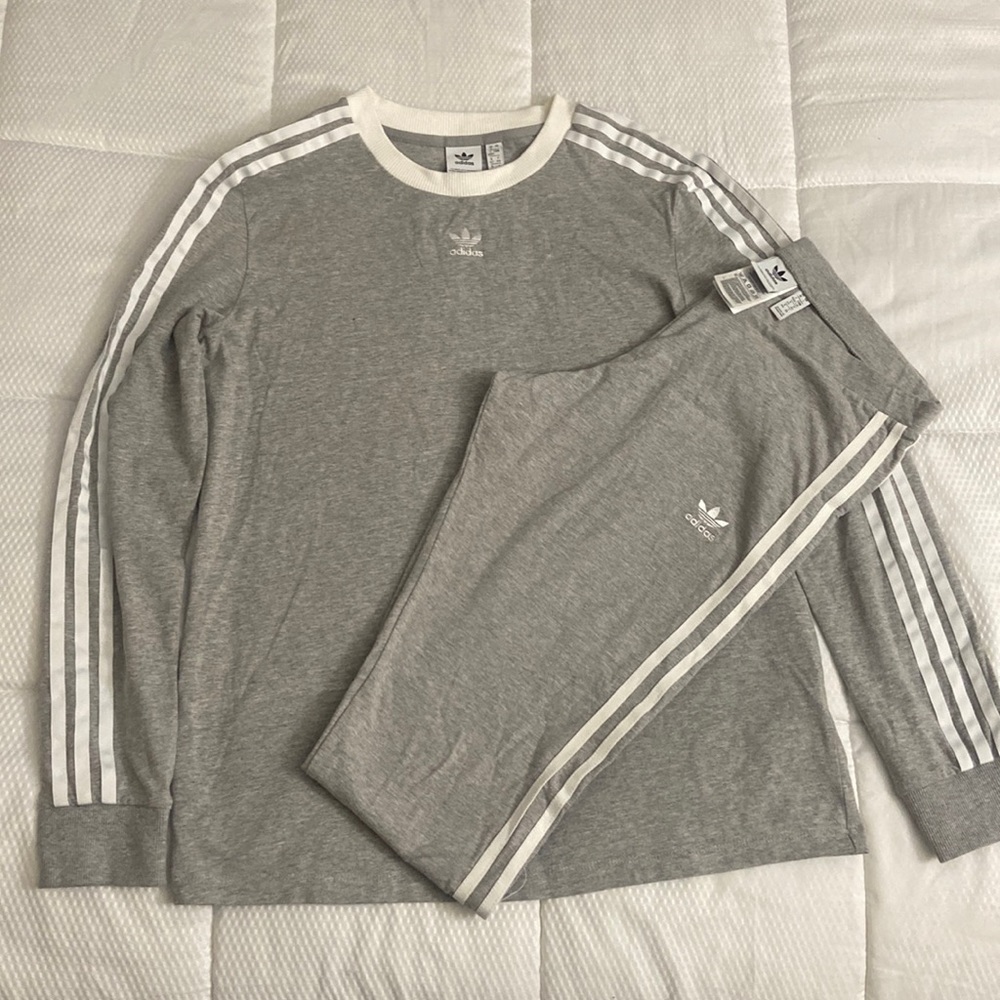 Adidas 3- Strip Tights and Top
